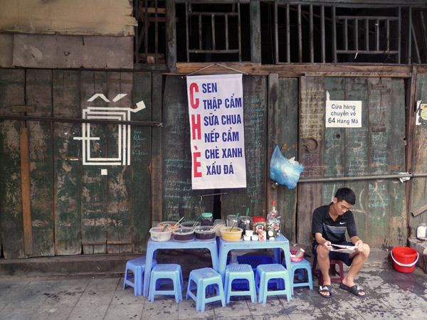 Gentleman tea shop in the afternoon.