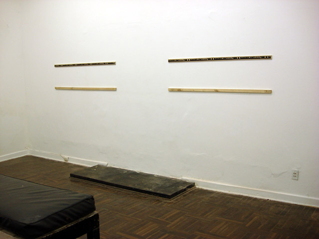 When the gallery opened, the walls were empty.