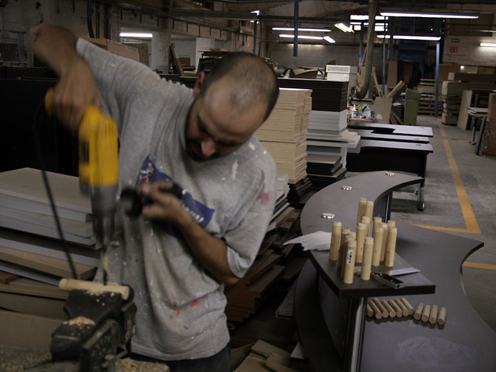 Drilling the lock system. Drilling the lock system.