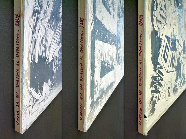 The artworks had stayed five days in the street. The artworks had stayed five days in the street.