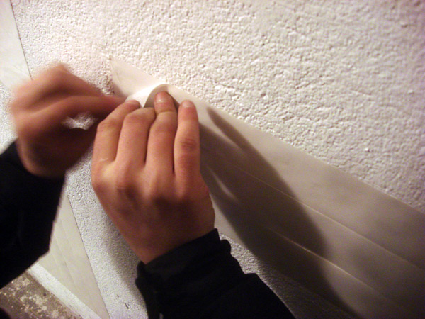 ...then, 1 hour before the opening, I removed the protection... ...then, 1 hour before the opening, I removed the protection...