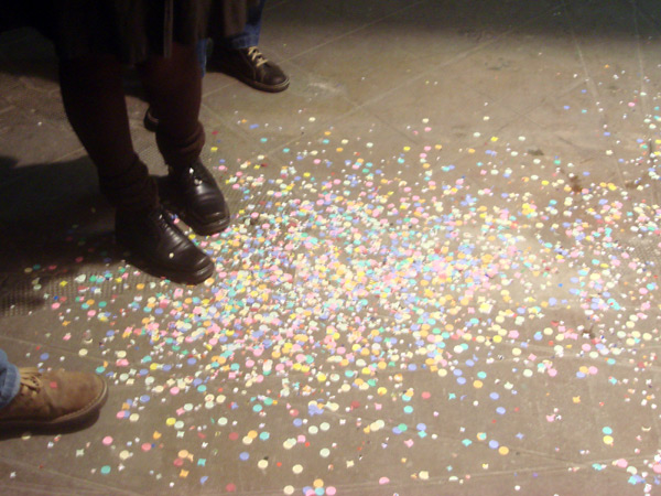 Of course, one more time, confetti everywhere!!! Of course, one more time, confetti everywhere!!!